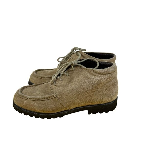 L.L. Bean Boots Women's 7M Leather Chukka Suede Snow Winter Ankle Boots - Picture 1 of 7